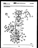 TUB DETAIL Diagram and Parts List for WA27S1WXFA  Gibson Washer