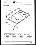 COOKTOP PARTS Diagram and Parts List for KF400GDD6  Frigidaire Range