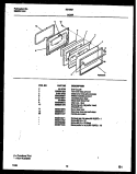 Part Location Diagram of 316067803 Frigidaire TRIM-OVEN DOOR, ALMOND