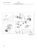RECOMMENDED SPARE PARTS Diagram and Parts List for FRA082AT710  Frigidaire Air Conditioner