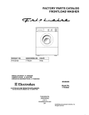 COVER Diagram and Parts List for FTF630AS0  Frigidaire Washer