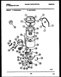 TUB DETAIL Diagram and Parts List for WA27F4WAFB  Gibson Washer