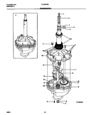 TRANSMISSION Diagram and Parts List for FLXE52RBS7  Frigidaire Washer Dryer Combo