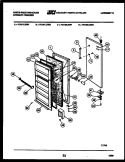 CABINET PARTS Diagram and Parts List for RT174LCD0  Frigidaire Refrigerator