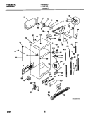 CABINET Diagram and Parts List for FRT22RGCW5  Frigidaire Refrigerator