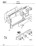 BACKGUARD Diagram and Parts List for MGF324SEWA  Frigidaire Range