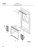WINDOW MOUNTING PARTS Diagram and Parts List for WAA053M7A1  Westinghouse Air Conditioner