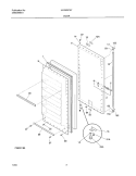 DOOR Diagram and Parts List for UL5000CA7  Frigidaire Freezer