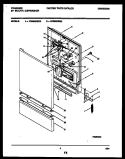 DOOR PARTS Diagram and Parts List for FDB632RBD0  Frigidaire Dishwasher