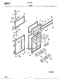 DOORS Diagram and Parts List for FRT21QRCW2  Frigidaire Refrigerator