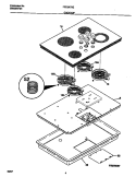 COOKTOP Diagram and Parts List for FEC3X7XEBB  Frigidaire Cooktop