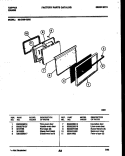 DOOR PARTS Diagram and Parts List for 30-2759-00-05  Tappan Range
