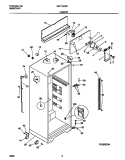 CABINET Diagram and Parts List for WRT16QRCW0  Frigidaire Refrigerator
