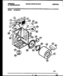 CABINET AND COMPONENT PARTS Diagram and Parts List for DE7000AWW1  Frigidaire Dryer