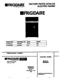 COVER Diagram and Parts List for FEF350SADJ  Frigidaire Range