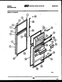 DOOR PARTS Diagram and Parts List for RT17F9WT3E  Gibson Refrigerator