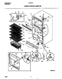 CABINET / CONTROL / SHELVES Diagram and Parts List for TFU20F7EW0  Tappan Freezer