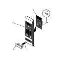 CONTROL PANEL Diagram and Parts List for TMS134T  Tappan Microwave