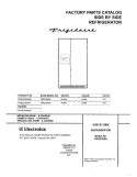 COVER Diagram and Parts List for FRS23X5AW0  Frigidaire Refrigerator