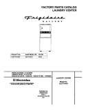 COVER Diagram and Parts List for GLET1041AS1  Frigidaire Washer Dryer Combo