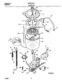 WSHR MTR, HOSE Diagram and Parts List for FWS687RHS0  Frigidaire Washer