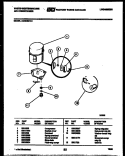 COMPRESSOR PARTS Diagram and Parts List for AC064M7A1  Frigidaire Air Conditioner