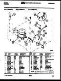 COMPRESSOR AND ELECTRICAL PARTS Diagram and Parts List for FV19M2WVFC  Gibson Freezer