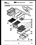 SHELVES AND SUPPORTS Diagram and Parts List for RD21F7WS3B  Gibson Refrigerator