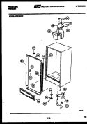 CABINET PARTS Diagram and Parts List for UFS16NW2  Frigidaire Freezer