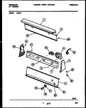 CONSOLE AND CONTROL PARTS Diagram and Parts List for WLW3  Frigidaire Washer