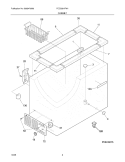 CABINET Diagram and Parts List for FCCS201FW1  Frigidaire Freezer