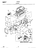 ICE MAKER Diagram and Parts List for FRS22WNCD4  Frigidaire Refrigerator