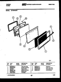 DOOR PARTS Diagram and Parts List for 32-1039-23-06  Tappan Range
