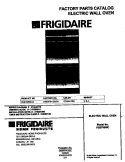 COVER Diagram and Parts List for FEB798WCCI  Frigidaire Wall Oven