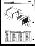 CABINET PARTS Diagram and Parts List for AW09NT2E2  Frigidaire Air Conditioner