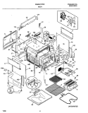 BODY Diagram and Parts List for FES387CFBC  Frigidaire Wall Oven