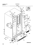 CABINET Diagram and Parts List for FRS26RBCW0  Frigidaire Refrigerator