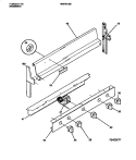 BACKGUARD Diagram and Parts List for MGF301SBWA  Frigidaire Range