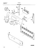 BACKGUARD Diagram and Parts List for FEF355ASE  Frigidaire Range