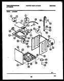 CABINET PARTS Diagram and Parts List for LA470BXD1  Frigidaire Washer