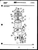 TUB DETAIL Diagram and Parts List for WCDSFL0  Frigidaire Washer