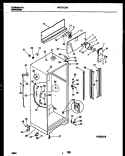 CABINET PARTS Diagram and Parts List for WRT21QRBD0  Frigidaire Refrigerator