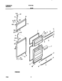 DOOR Diagram and Parts List for FRT21TSGD1  Frigidaire Refrigerator