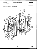 DOOR PARTS Diagram and Parts List for FFU20F6AW2  Frigidaire Freezer