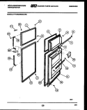 DOOR PARTS Diagram and Parts List for RT192GCHC  Frigidaire Refrigerator