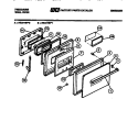 DOOR PARTS Diagram and Parts List for REG77BFB0  Frigidaire Wall Oven