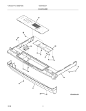 BACKGUARD Diagram and Parts List for EI30DS5CJS1  Electrolux Range