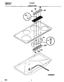 CONTROL PANEL Diagram and Parts List for TEC6X2XCDA  Tappan Cooktop