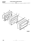 DOOR Diagram and Parts List for MEF322WESA  Frigidaire Range