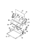 CONTROL PANEL Diagram and Parts List for FDG546DBD1  Frigidaire Dryer